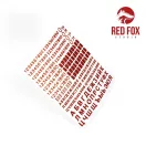 Red Fox Studio 3D Resin Foundry Numeral & Letters for USSR AFV’s vol. 01 1:35 (RFSQS-35015)