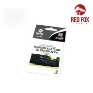   Red Fox Studio 3D Resin Foundry Numeral & Letters for British AFV’s vol.01 1:35 (RFSQS-35016)
