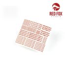 Red Fox Studio 3D Resin Foundry Numeral & Letters for British AFV’s vol.01 1:35 (RFSQS-35016)