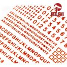 Red Fox Studio 3D Resin Foundry Numeral & Letters for British AFV’s vol.01 1:35 (RFSQS-35016)