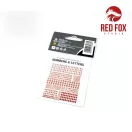 Red Fox Studio 3D Resin Foundry Numeral & Letters for US AFV’s vol.01 1:35 (RFSQS-35017)