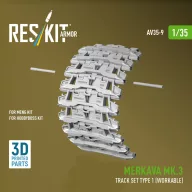   ResKit Models Merkava Mk.3 track set Type 1 (Workable) for Meng/HobbyBoss kit (3D Printed) 1:35 (AV35-0009)