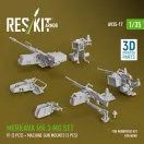 ResKit Models Merkava Mk.3 MG set, V1 (3 pcs) + machine gun mounts (3 pcs) for Meng/HobbyBoss kit (3D Printed) 1:35 (AV35-0017)