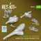 ResKit Models Merkava Mk.3 MG set wcover (3 pcs) + machine gun mounts (3 pcs) for Meng/HobbyBoss kit (3D Printed) 1:35 (AV35-0019)