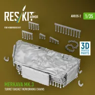   ResKit Models Merkava Mk.3 turret basket w/working chains for HobbyBoss kit (3D Printed) 1:35 (AVU35-0002)