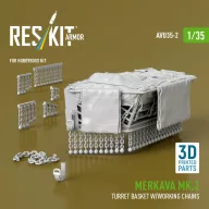   ResKit Models Merkava Mk.3 turret basket w/working chains for HobbyBoss kit (3D Printed) 1:35 (AVU35-0002)