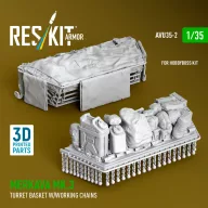   ResKit Models Merkava Mk.3 turret basket w/working chains for HobbyBoss kit (3D Printed) 1:35 (AVU35-0002)