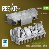   ResKit Models Merkava Mk.3 turret basket w/working chains for Meng kit (3D Printed) 1:35 (AVU35-0003)