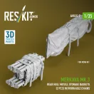 ResKit Models Merkava Mk.3 rear hull metall storage baskets (2 pcs) w/workable chains for Meng kit (3D Printed) 1:35 (AVU35-0007)