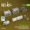 ResKit Models Merkava Mk.3 rear hull metall storage baskets (2 pcs) w/workable chains for HobbyBoss kit (3D Printed) 1:35 (AVU35-0008)