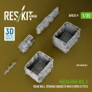 ResKit Models Merkava Mk.3 rear hull storage baskets w/o cover (2 pcs) for Meng kit (3D Printed) 1:35 (AVU35-0009)
