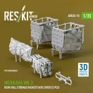 ResKit Models Merkava Mk.3 rear hull storage baskets w/o cover (2 pcs) for HobbyBoss kit (3D Printed) 1:35 (AVU35-0010)
