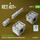 ResKit Models Merkava Mk.3 rear hull storage baskets w/cover (2 pcs) for HobbyBoss kit (3D Printed) 1:35 (AVU35-0012)