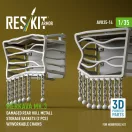 ResKit Models Merkava Mk.3 damaged rear hull metall storage baskets (2 pcs) w/workable chains for HobbyBoss kit (3D Printed) 1:35 (AVU35-0014)