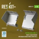 ResKit Models Merkava Mk.3 front & rear fenders with rear storage boxes (open pos.) for Meng kit (3D Printed) 1:35 (AVU35-0015)