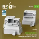 ResKit Models Merkava Mk.3 front & rear fenders with rear storage boxes (open pos.) for Meng kit (3D Printed) 1:35 (AVU35-0015)