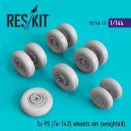   ResKit Models Tu-95 (Tu-142) wheels set (weighted) 1:144 (RS144-0010)