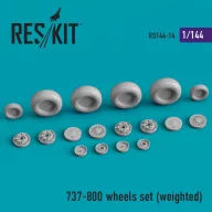   ResKit Models 737-800 wheels set (weighted) 1:144 (RS144-0014)