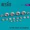 ResKit Models 737-800 wheels set (weighted) 1:144 (RS144-0014)