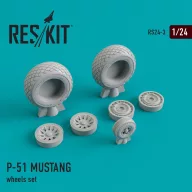 ResKit Models P-51 Mustang wheels set 1:24 (RS24-0003)