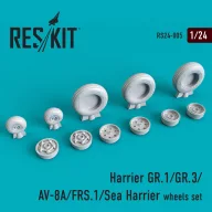   ResKit Models Harrier GR.1/GR.3/AV-8A/FRS.1/Sea Harrier wheels set 1:24 (RS24-0005)