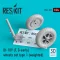 ResKit Models Bf-109 (F, G-early) wheels set type 1 (weighted) 1:24 (RS24-0007)