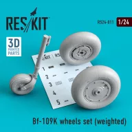 ResKit Models Bf-109K wheels set (weighted) 1:24 (RS24-0011)