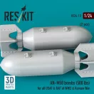 ResKit Models AN-M58 bombs (500 lbs) for all USAF & RAF of WW2 & Korean War (2 pcs) (3D Printed) 1:24 (RS24-0013)