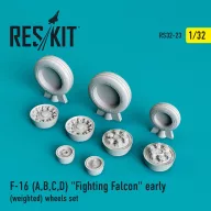   ResKit Models F-16 (A,B,C,D) Fighting Falcon early (weighted) wheels set 1:32 (RS32-0023)