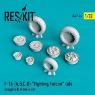   ResKit Models F-16 (A,B,C,D) Fighting Falcon late (weighted) wheels set 1:32 (RS32-0024)