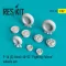 ResKit Models F-16C block 40-52 Fighting Falcon (weighted) wheels set 1:32 (RS32-0025)
