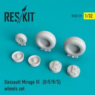   ResKit Models Mirage III (D,E,R,S) wheels set 1:32 (RS32-0029)