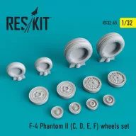   ResKit Models F-4 (C,D,E,F) Phantom II wheels set 1:32 (RS32-0065)