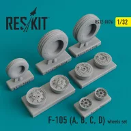   ResKit Models F-105 (A,B,C,D) Thunderchief wheels set 1:32 (RS32-0076)