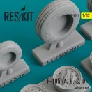 ResKit Models F-105 (A,B,C,D) Thunderchief wheels set 1:32 (RS32-0076)