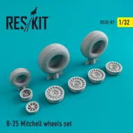 ResKit Models B-25 Mitchell wheels set 1:32 (RS32-0087)