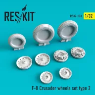   ResKit Models F-8 Crusader (weighted) wheels set type 2 1:32 (RS32-0133)
