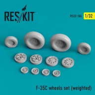  ResKit Models F-35C Lightning II wheels set (weighted) 1:32 (RS32-0186)
