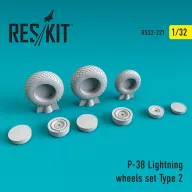   ResKit Models P-38 Lightning wheels set type 2 1:32 (RS32-0221)