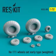   ResKit Models He-111 wheels set early type (weighted) 1:32 (RS32-0285)