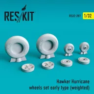   ResKit Models Hawker Hurricane wheels set (early type) (weighted) 1:32 (RS32-0287)