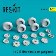   ResKit Models He-219 Uhu wheels set (weighted) 1:32 (RS32-0307)