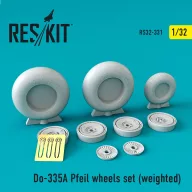   ResKit Models Do-335? Pfeil wheels set (weighted) 1:32 (RS32-0331)