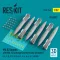 ResKit Models Mk.82 bombs with Mk.15 Snakeye fins thermally protected (6 pcs) (F-4, F-8, F-14 F-18, A-1, A-4, A-6, A-7, AV-8B) (3D Printed) 1:32 (RS32-0345)