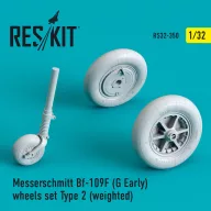   ResKit Models Bf-109 (F, G-early) wheels set type 2 (weighted) 1:32 (RS32-0350)