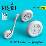 ResKit Models Bf-109K wheels set (weighted) 1:32 (RS32-0360)