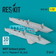   ResKit Models NAVY Outboard pylons for F-4 Phantom II (B,J,N,S) (2 pcs) (3D Printed) 1:32 (RS32-0392)