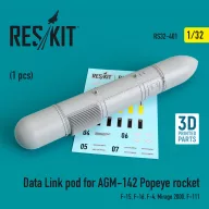   ResKit Models Data Link pod for AGM-142 Popeye rocket (F-15, F-16, F-4, Mirage 2000, F-111) 1:32 (RS32-0401)