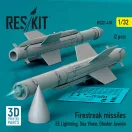 ResKit Models Firestreak missiles (2 pcs) (EE Lightning, Sea Vixen, Gloster Javelin) (3D Printed) 1:32 (RS32-0410)