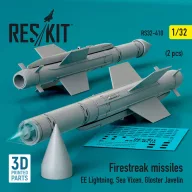   ResKit Models Firestreak missiles (2 pcs) (EE Lightning, Sea Vixen, Gloster Javelin) (3D Printed) 1:32 (RS32-0410)